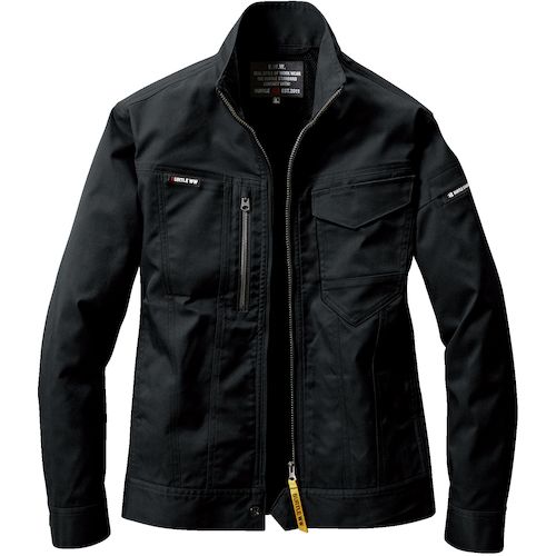 【期間限定!対象商品P2～20倍】 ＢＵＲＴＬＥ　ジャケット（ユニセックス）　６２０１－３５－Ｓ　ブラック　1着 (620135S)