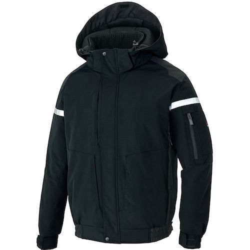 【SS制限事項 38万商いもの以上10%OFF】 アイトス フルハーネス相応う防寒上衣黒いことＬ 1着 (AZ8976010L)