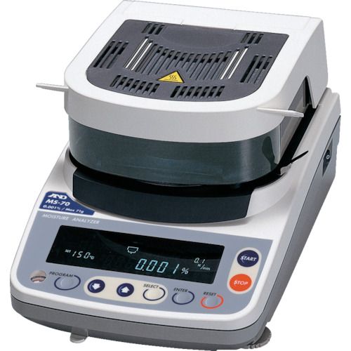 【期間限定!対象商品P2～20倍】 Ａ＆Ｄ 加熱乾燥式水分計 最小質量表示０．０００１ｇ 1台 (MS70)