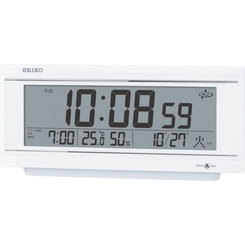 【SS制限事項 38万商いもの以上10%OFF】 ＳＥＩＫＯ 空白文字繋がり置時計 1個 (GP501W)
