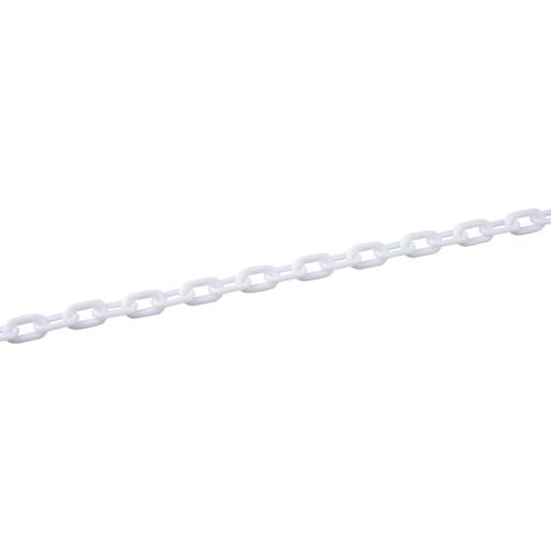 【SS制限事項 38万商いもの以上10%OFF】 緑十字 可塑性物質チェーン店 白 ＰＴ－６３０Ｗ 長さ３０ｍ 線径６粍Φ ポリエチレン 1巻 (284011)