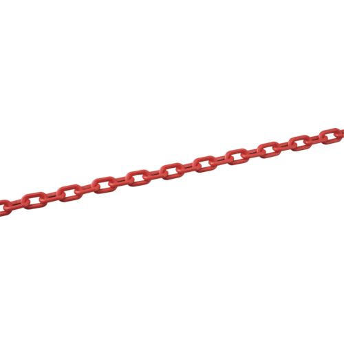 【SS制限事項 38万商いもの以上10%OFF】 緑十字 可塑性物質チェーン店 赤 ＰＴ－６３０Ｒ 長さ３０ｍ 線径６粍Φ ポリエチレン 1巻 (284013)