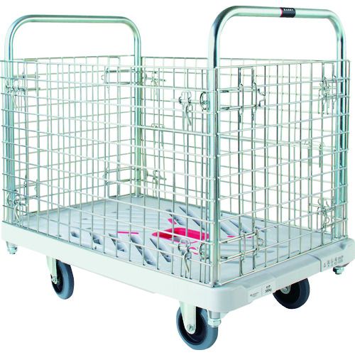 【期間限定!対象商品P2～20倍】 ダンディ　プラスチック台車　ダンディＸシリーズ　タイプＸＡ　カゴ台車　Ｗ９３５&times;Ｄ６０５　1台 (XABW)｜福祉用具のバリューケア