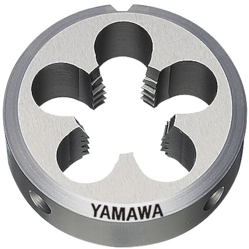 【期間限定!対象商品P2～20倍】 ヤマワ　ソリッドダイス　左ねじ用　Ｄ　ＬＨ　Ｍ３Ｘ０．５　２５径　1個 (DLHM3X0.525)