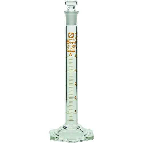 【期間限定!対象商品P2～20倍】 ＳＩＢＡＴＡ　有栓メスシリンダー　カスタムＡ　５ｍＬ　1本 (0265805)