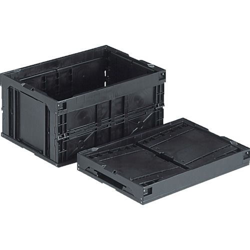 【SS制限事項 38万商いもの以上10%OFF】 サンコー 折りたたみ入れもの ５５１２８０ オリコン４０Ｂ（ＢＫ）（導電） 1個 (NO.551280)