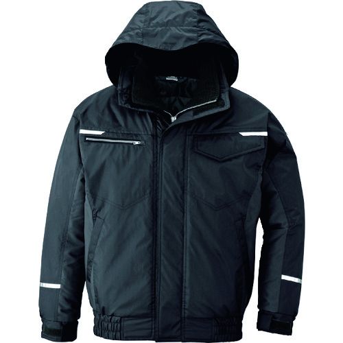 【SS押さえる 38万商いもの以上10%OFF】 アイトス 制電防寒上衣 黒いこと 1着 (AZ93660103L)