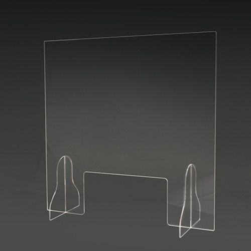 【期間限定!対象商品P2～20倍】 マグエックス　卓上アクリルパーテーション　窓付　６００×６００　1箱 (APM)