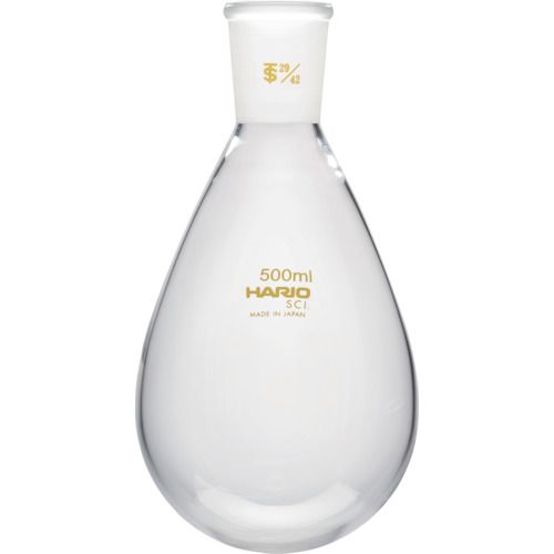 【期間限定!対象商品P2～20倍】 ＨＡＲＩＯ　共通摺合せなすフラスコ　５００ｍｌ　ＴＳ２９／４２　1個 (NFJ50029.42SCI)｜福祉用具のバリューケア