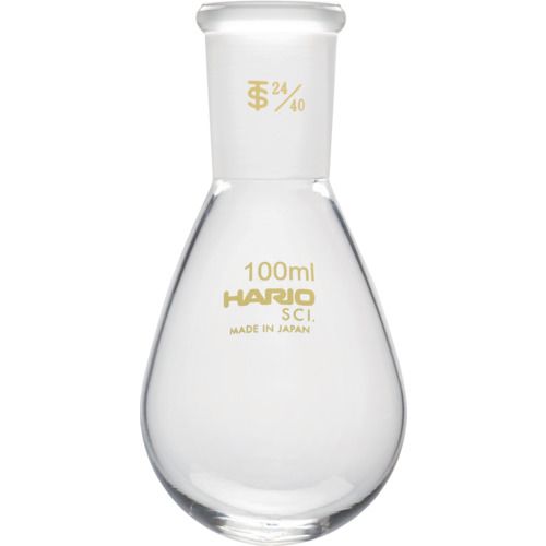 【期間限定!対象商品P2～20倍】 ＨＡＲＩＯ　共通摺合せなすフラスコ　１００ｍｌ　ＴＳ２４／４０　1個 (NFJ10024.40SCI)