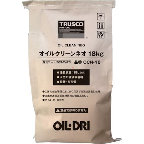 【期間限定!対象商品P2～20倍】 ＴＲＵＳＣＯ　オイルクリーンネオ　１８ｋｇ　1袋 (OCN18)