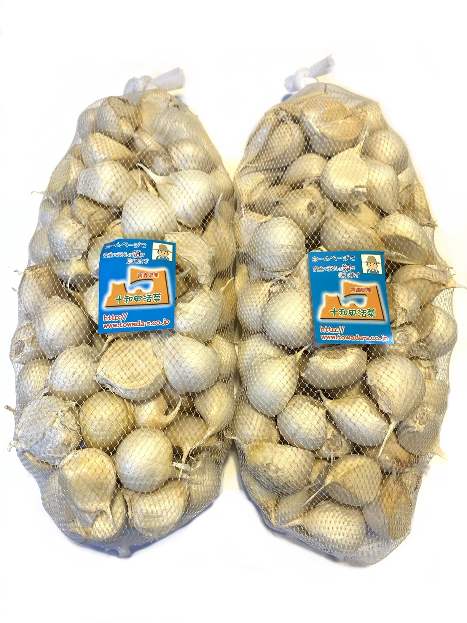 にんにく　バラにんにく2ｋｇ　お徳用利片　大小粒混合　青森県産　にんにく「ホワイト六片種にんにく」国産にんにく　青森にんにく