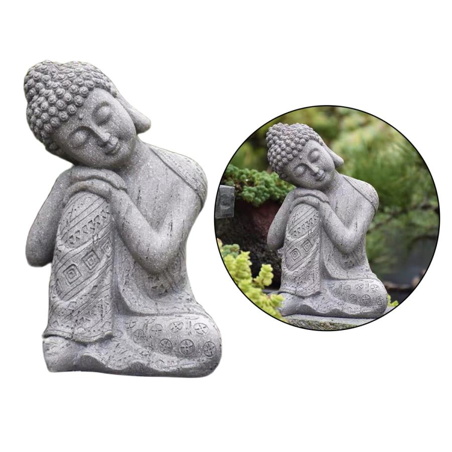 大仏.思い入れるタイ王国仏陀お休み飾りつけ刻みつける脂手工芸品.デスクトップホームリビングルームオフィスヨガ禅かざり付けるグッズ