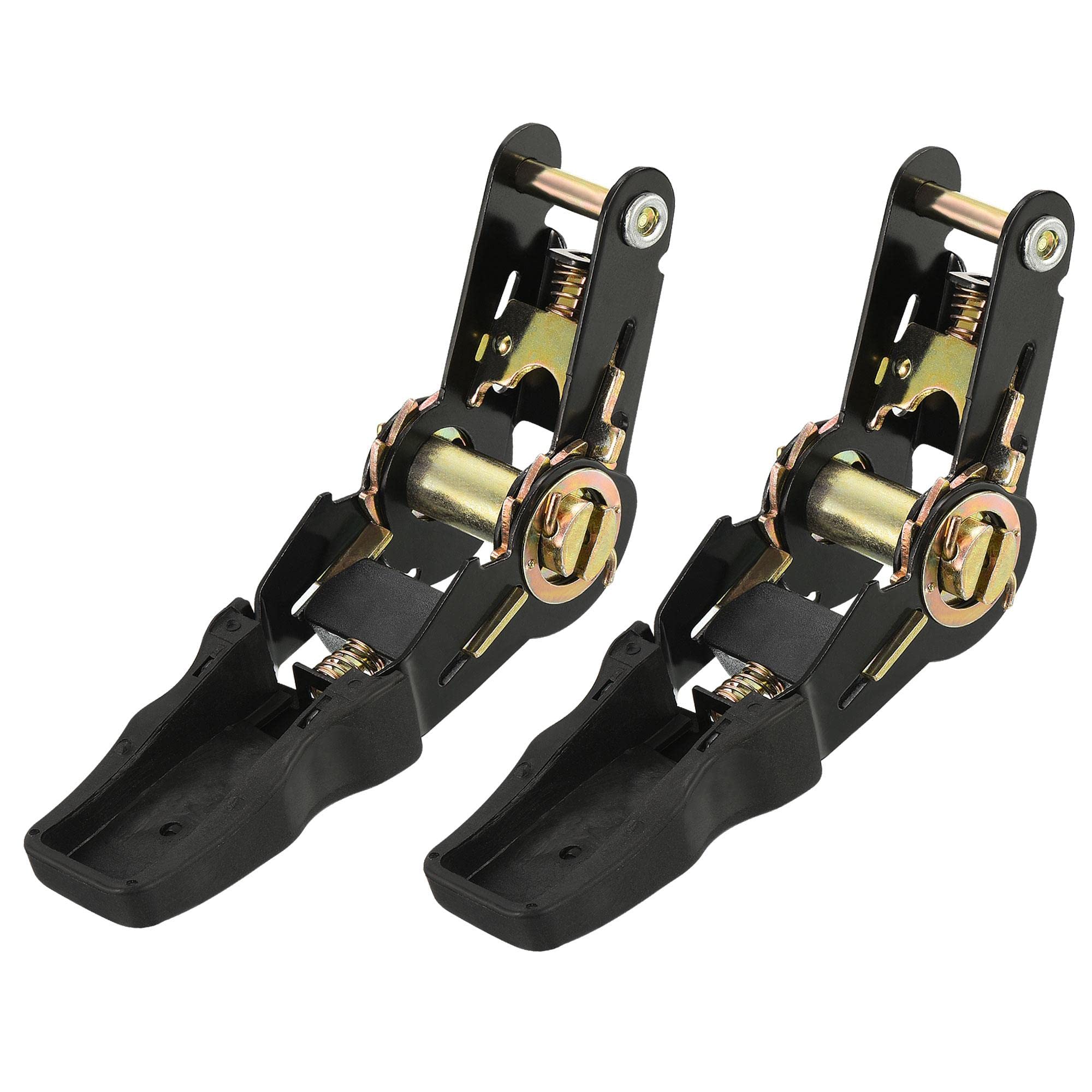 T ラチェットストラップ ファスナー カーゴ トラック飛行機用 船用 ハンドル付き 幅26 mm 2個入