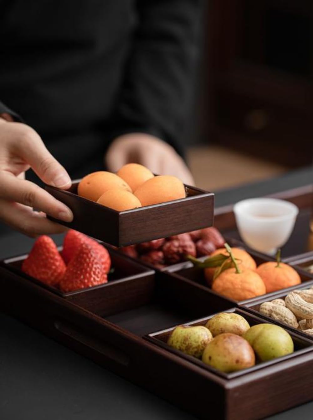 竹製 紅茶御盆 御盆 喫茶店 御盆 長角 紅茶一皿 生まれながら原料品 自然的 今めかしい 和風 御菓子盆 お茶菓子 紅茶一時停止 見舞い客 かまい付ける おもてなし 卓上 納める 取り片付ける 小物置き ミニサイズ 一皿 食器 言い慣わし的 中国茶 中華民国茶 茶