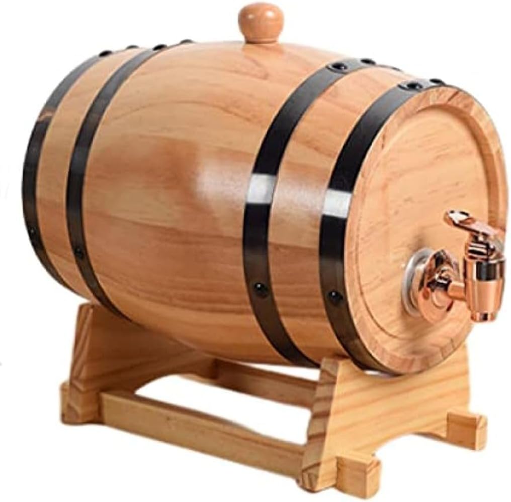 ウイスキー樽 オーク材 ワインバレル 1L 1.5L 3L 木製 ミニバレル 蛇口付き スタンドセット ウッドバレル 熟成 サーバー ディスペンサー インテリア 保存容器 焼酎 日本酒 ビール 贈り物 パーティー 結婚式 ナチュラル｜バリューライフ店