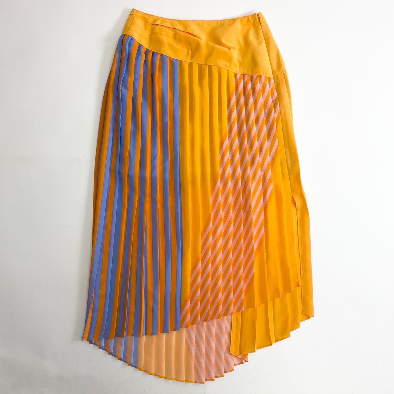 楽天市場】《未使用》 AKIRA NAKA アキラナカ PLEATS SKIRT プリーツスカート 1 オレンジ ストライプ 日本製 タグ付き  レディース 【中古】 : バリューストック