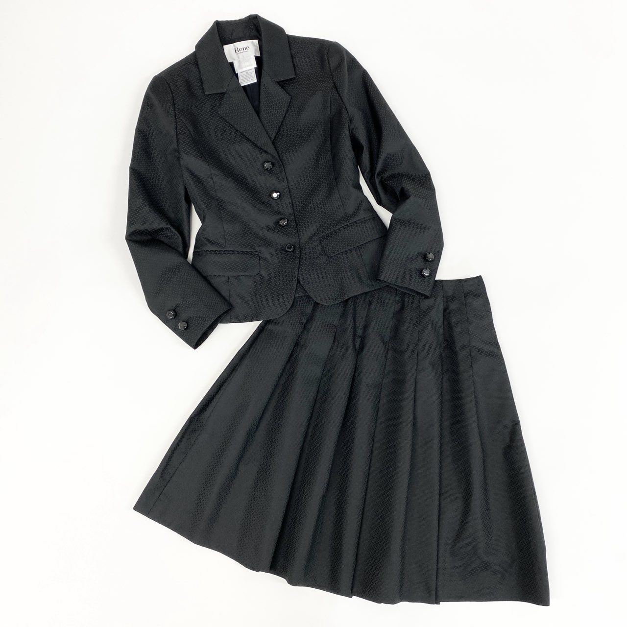 【美品】Rene ルネ 上下セット サイズ36 レディース ツイード 日本製 美品】Rene ルネ 上下セット サイズ36 レディース ツイード 日本製