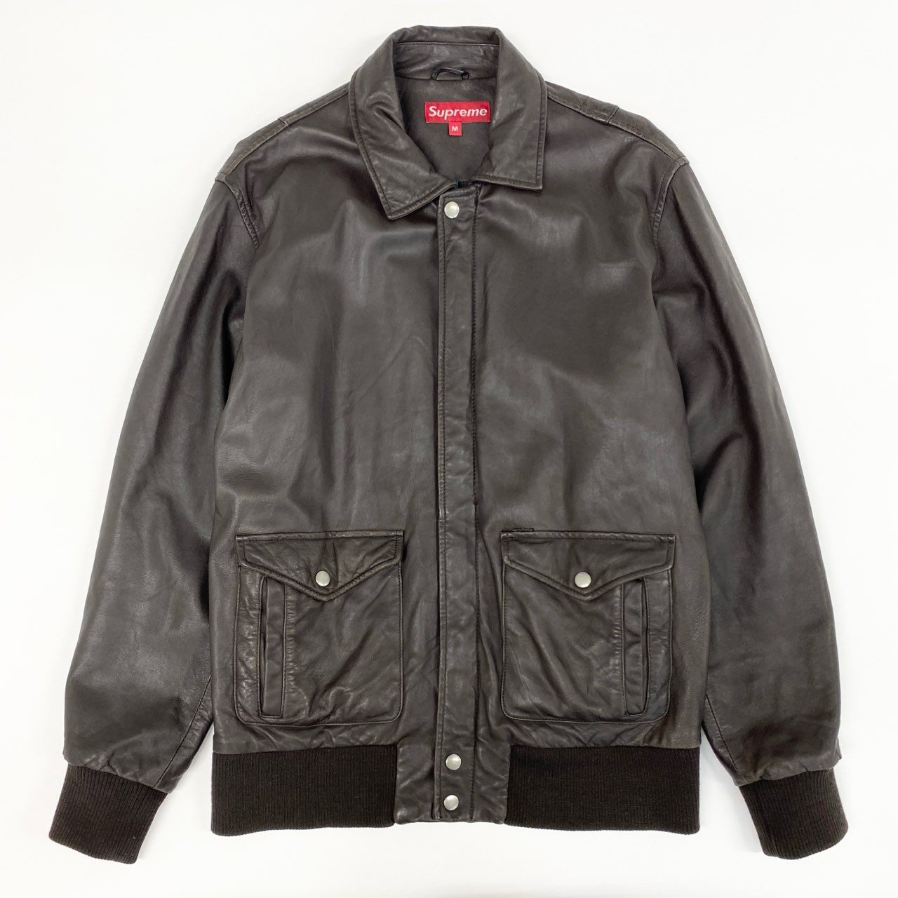 Supreme レッド・ブラックチェック Mサイズジャケット Supreme(シュプリーム) 2014AW Dry Wax Brain Jacket チェック柄