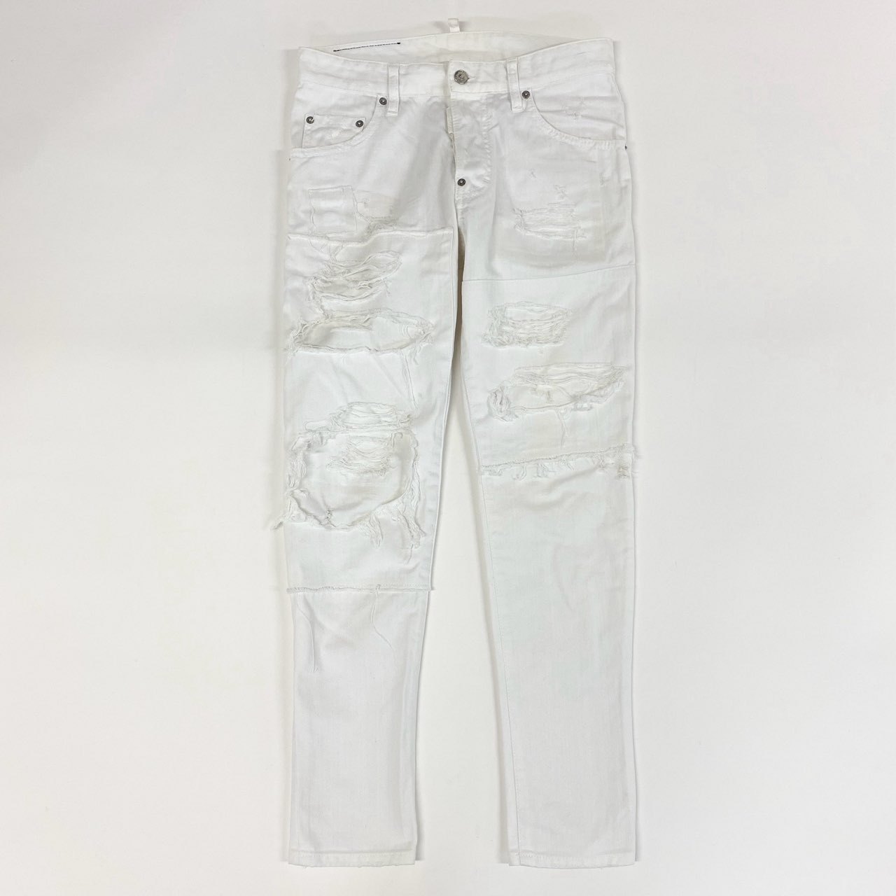 DSQUARED2 ディースクエアード SKATER JEAN 不都合産業 白いことジーンズ ジーパン 名取り草飛球 S74LB0217 大きさ44 白いこと 綿織物 メンズ中古