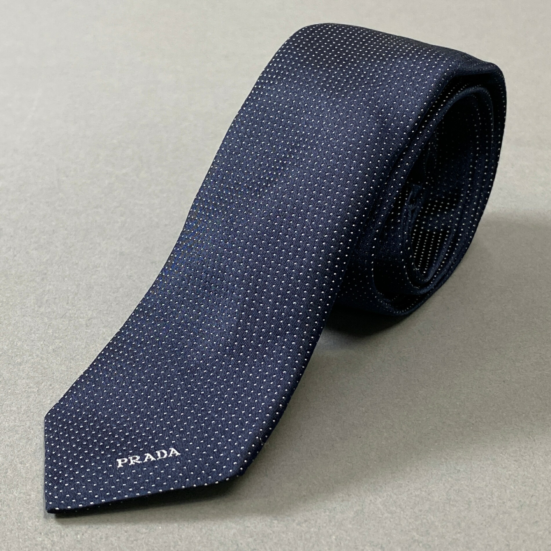 【タグ付】PRADA プラダ　ネクタイ　ボルドー　チェック ボルドー シルク ネクタイ | PRADA