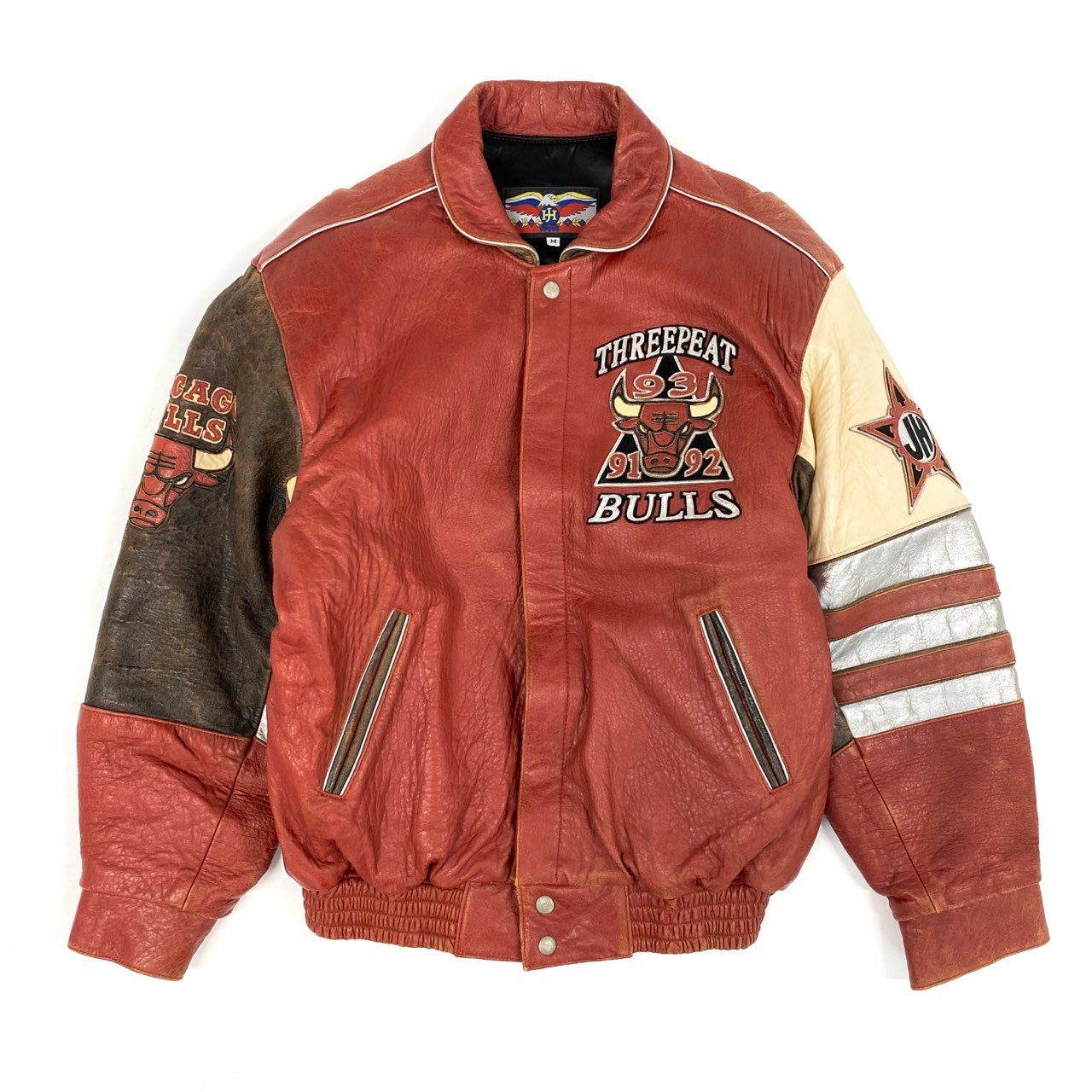 JEFF HAMILTON◆スタジャン/XL/レザー/マルチカラー/ホワイソックス/ エクストララージ X-LARGE × ジェフ ハミルトン Jeff Hamilton JACKET