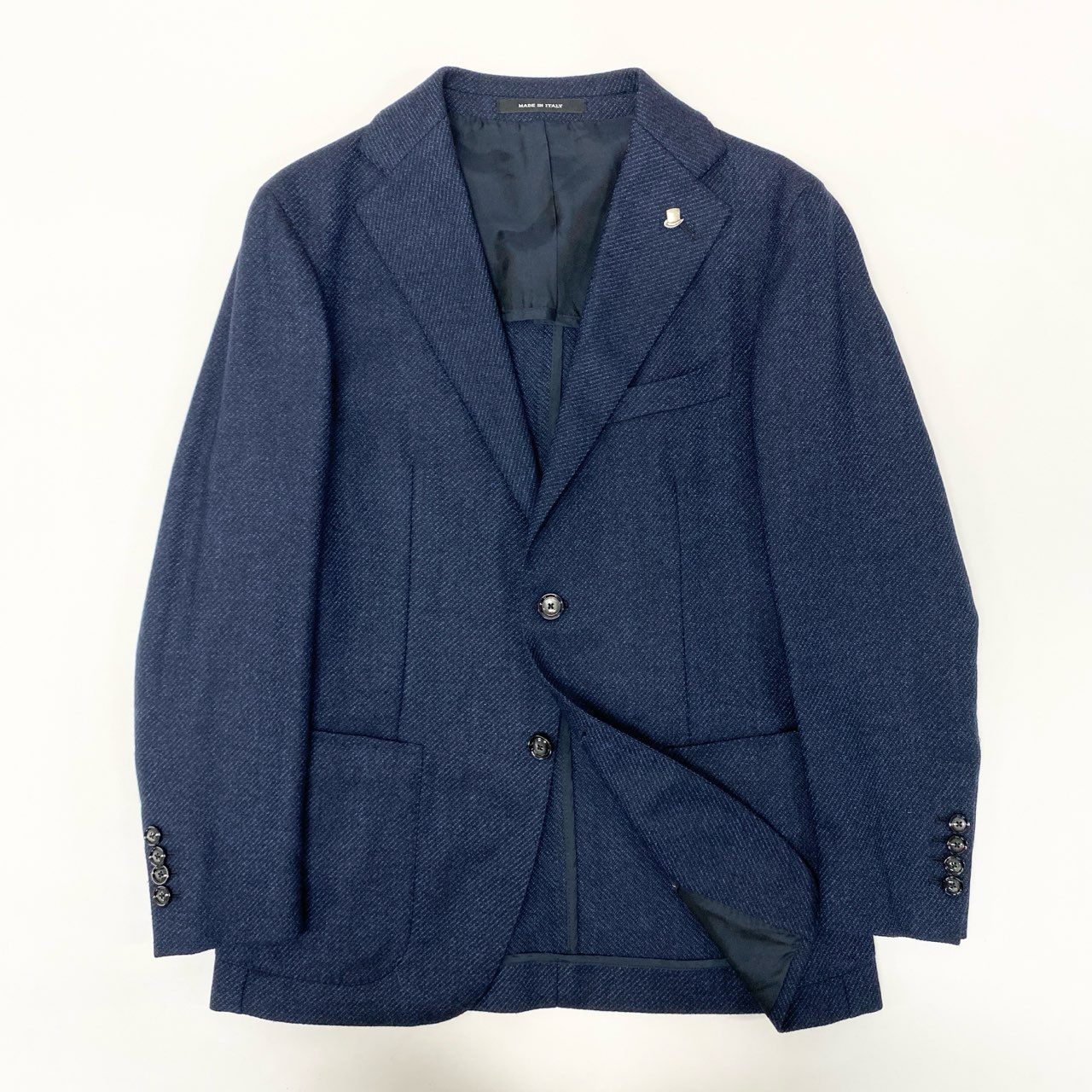 美品 タリアトーレ ラペルピン付き コーデュロイ ジャケット ネイビー imgrc0094109776.jpg