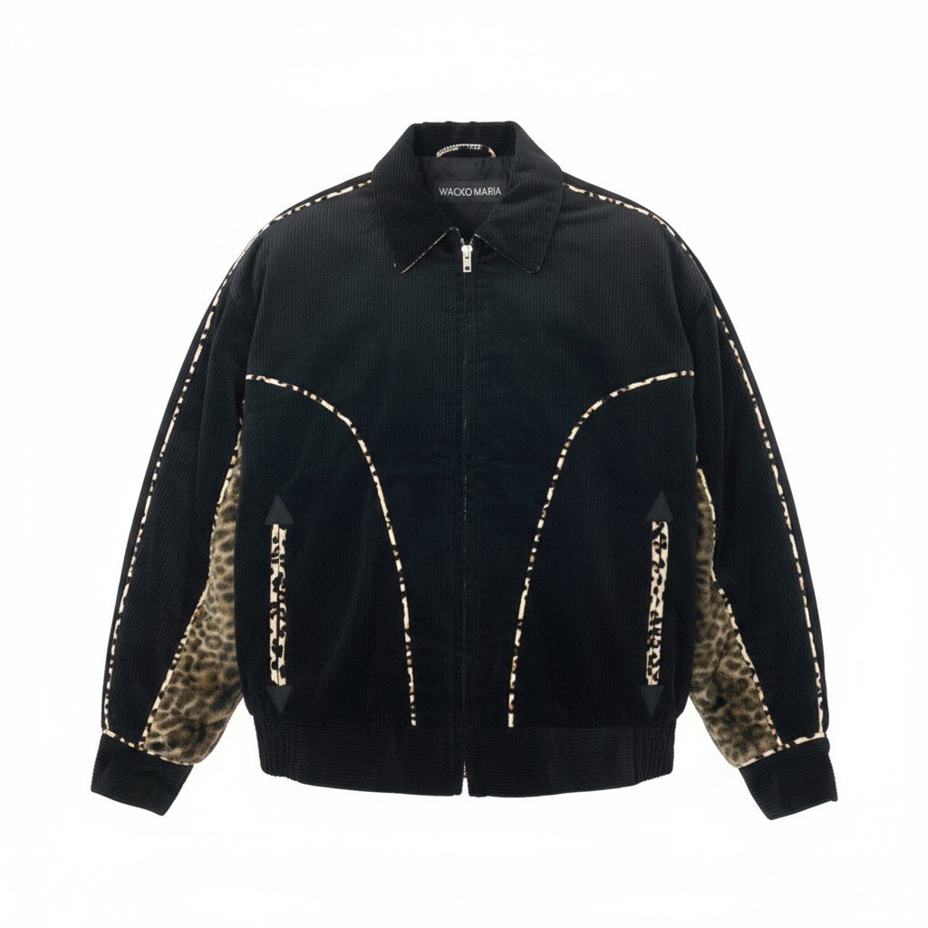 WACKO MARIA レオパード切替ウエスタンジャケットブルゾン　Lサイズ WACKO MARIA レオパード切替ウエスタンジャケットブルゾン Lサイズ