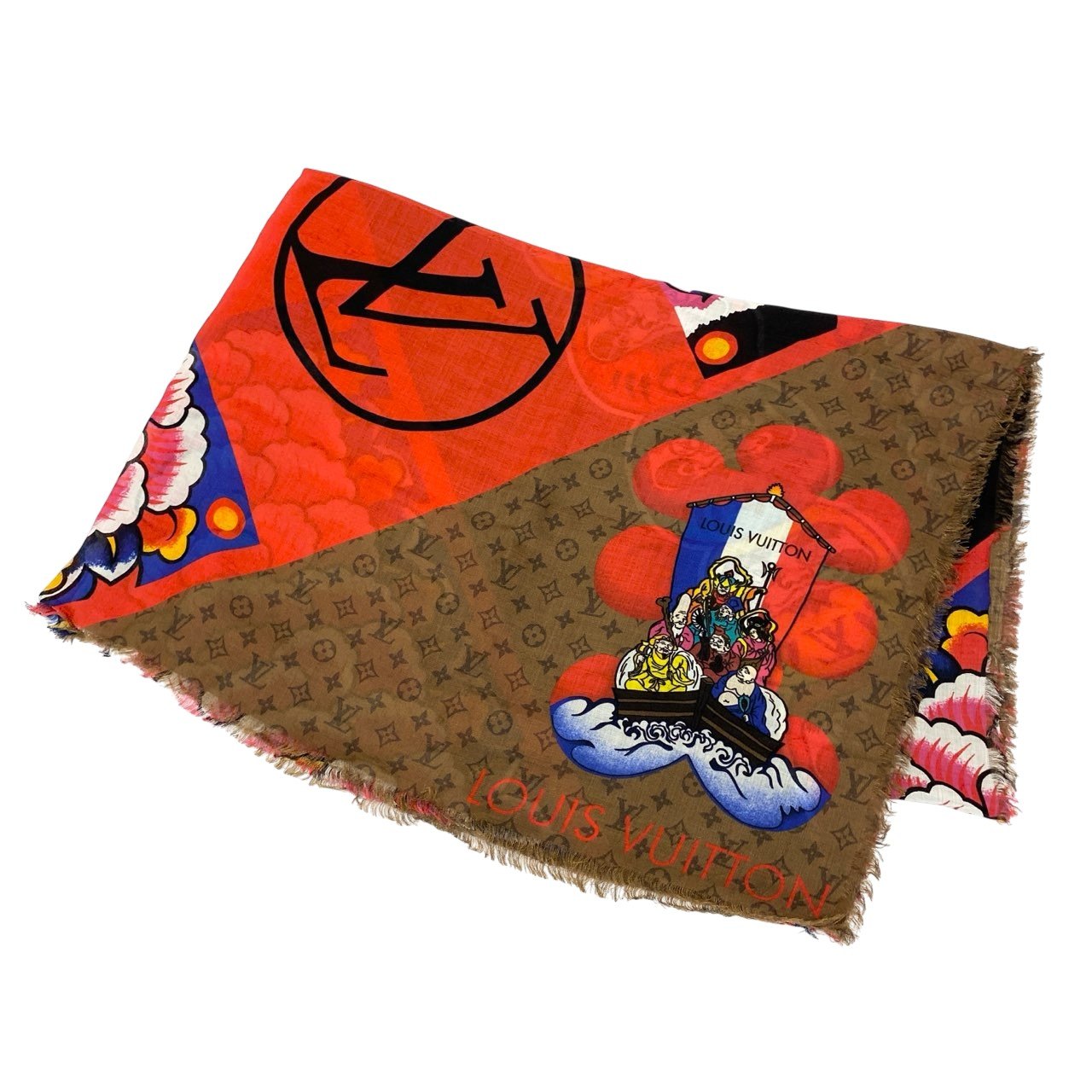 楽天市場】【中古】 超美品 ルイヴィトン LOUIS VUITTON ストール