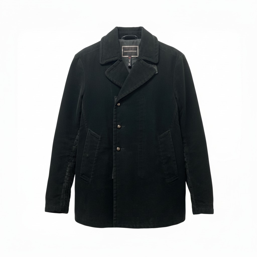 EMPORIO ARMANI チェスターコート　46 EMPORIO ARMANI (エンポリオアルマーニ) カシミヤ混 チェスターコート