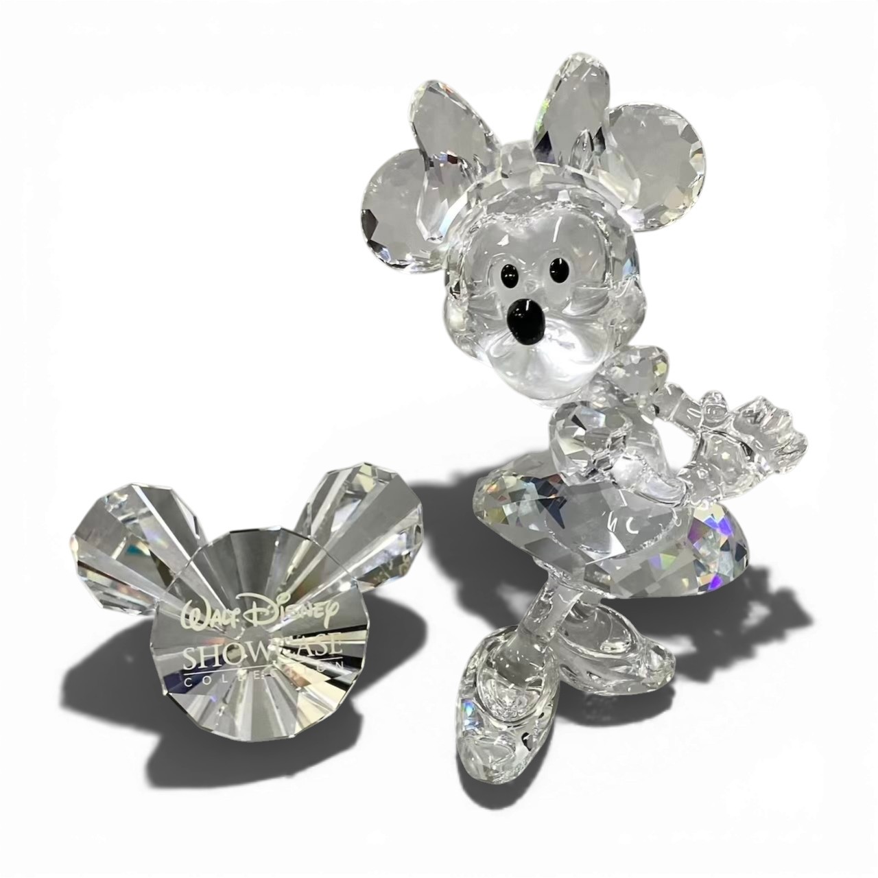 SWAROVSKI スワロフスキー &times; Disney ディズニー ミニーマウス クリスタル オブジェ 置物 687436 タイトルプレートセット 835357t18r 中古｜バリューストック