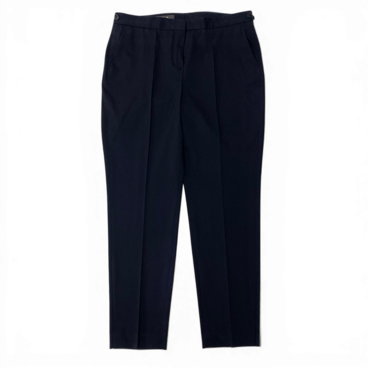 《タグ付》 Loro Piana ロロピアーナ 最高級 スラックスパンツ サイズ44 ダークネイビー スーツ フォーマル ビジネスt18r 中古