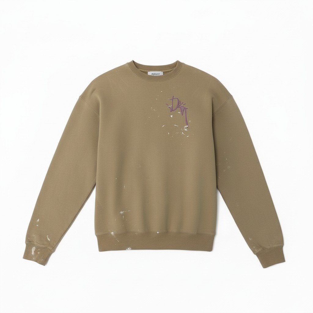 Dior HOMME  CACTUS JACK ディオールオム カクタスジャック 厚地の外套大きさ ロゴタイプ調教師 絵の具産業 労働者の一団のど首 ロゴタイプ刺しゅう 283J679A0531 L大きさ 赤銅色 カーキ系 綿織物 メンズo07t 【中古】