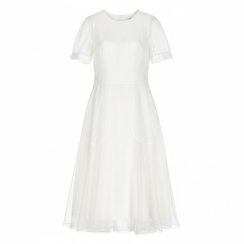 GIVENCHY ジバンシー 2023SS チュールレイヤードドレス 衣装大きさ34 白いこと レディースk02i 中古