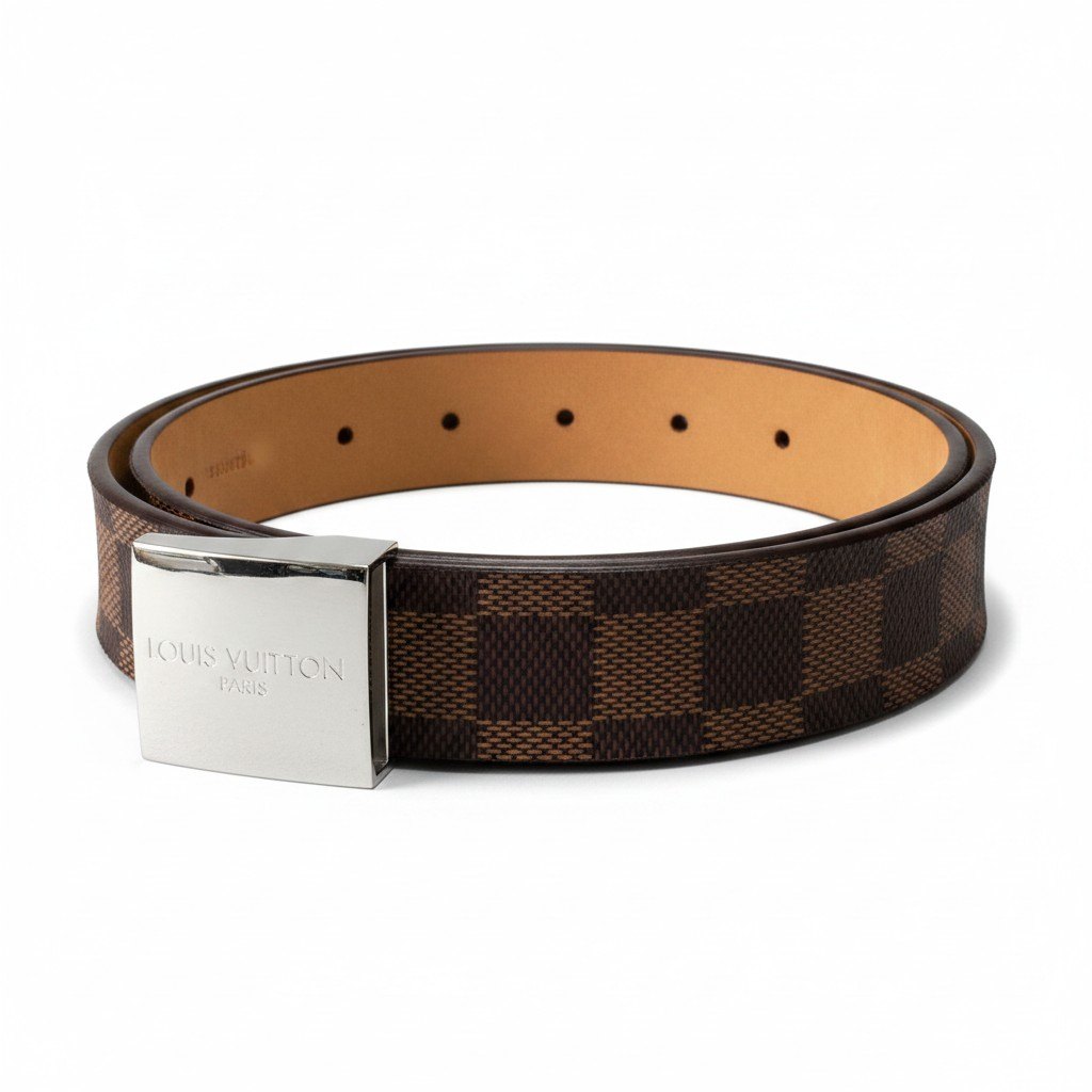 LOUIS VUITTON ルイヴィトン 三尺帯 三尺帯 大いさ75/30 赤銅色 ユニ一発やるk02i 中古