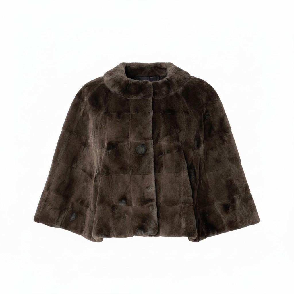 MARNI マルニ 否色つや 毛革上衣 大きさ40 イタリア製 赤銅色 レディース 亭主もち用u02t 中古