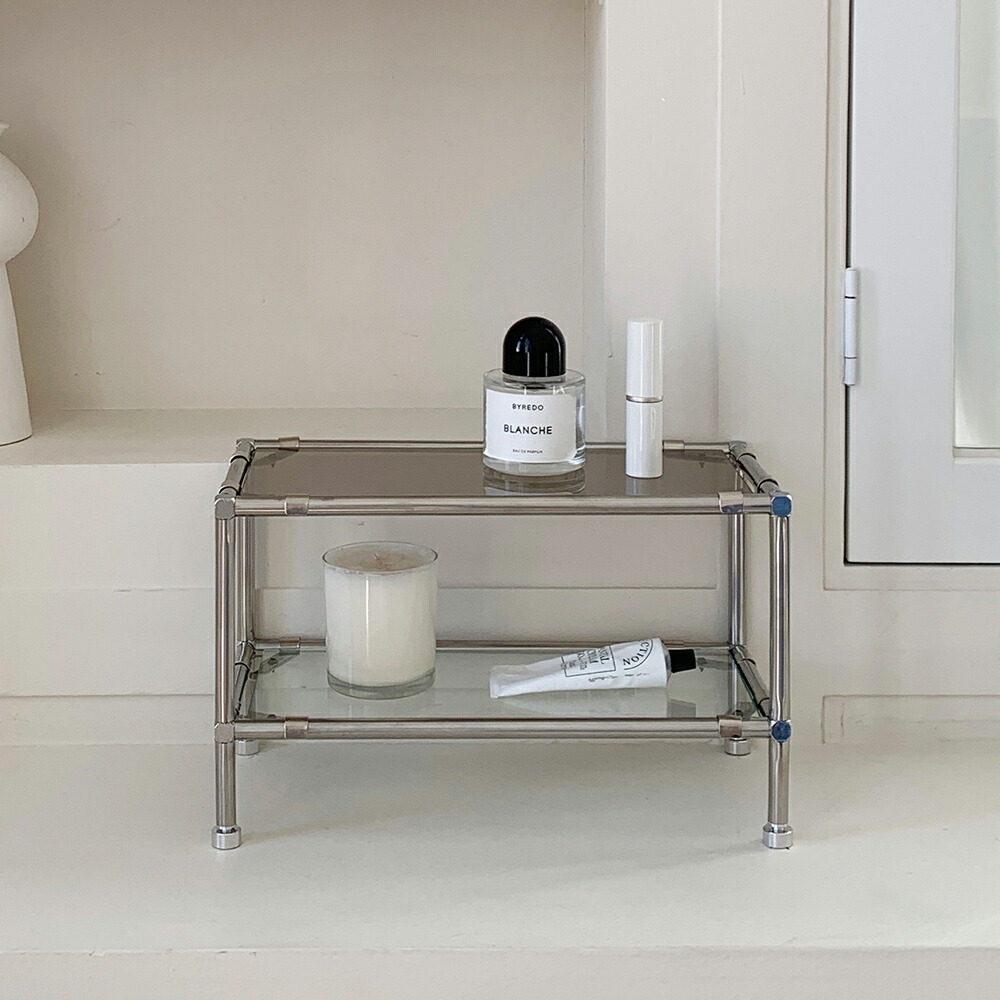 楽天市場】棚 ラック 豪華 頑丈 収納 デスクトップ ディスプレイ 二段