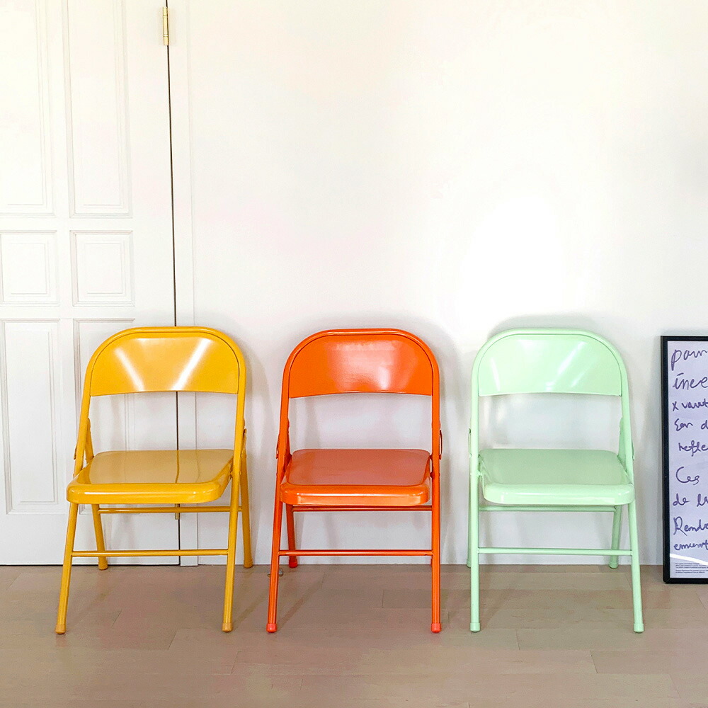 楽天市場】O'gre オグレ カラーフォールディングチェア 韓国インテリア