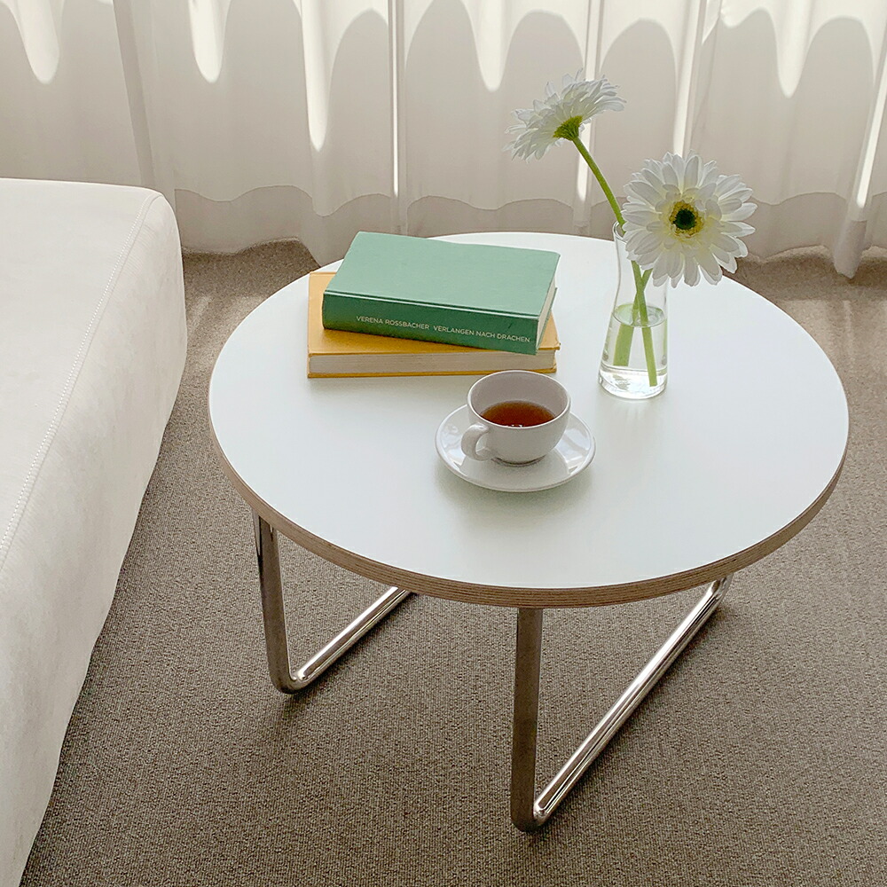 楽天市場】O'gre オグレ シラカバHPLホマイカ円形ソファーテーブル