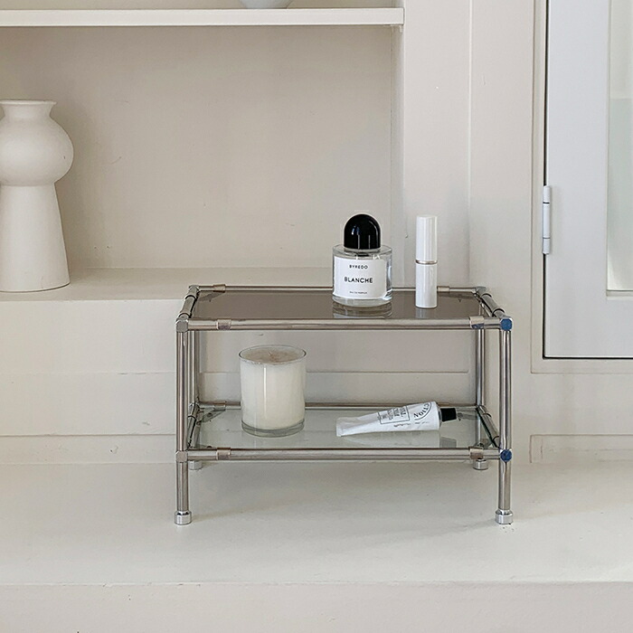 楽天市場】棚 ラック 豪華 頑丈 収納 デスクトップ ディスプレイ 二段