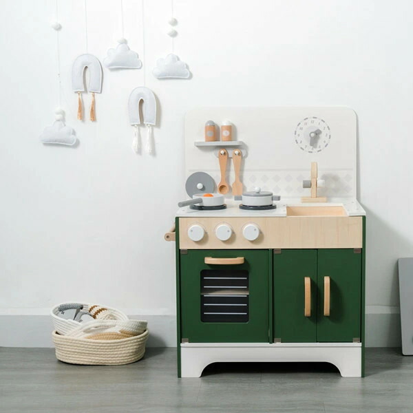 最大600円offクーポン おままごと キッチン 木製 国内食品衛生法規格試験に合格 誕生日 台所 調理器具付き 調味料 食材 知育玩具 コンロミニキッチン おもちゃキッチン キッズ ベビー クリスマスギフト Sobolewscy Pl