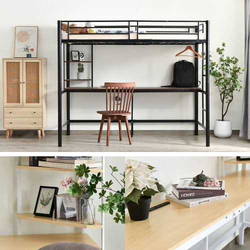 楽天市場】ロフトベッド パイプベッド シングル ベッド シングルベッド