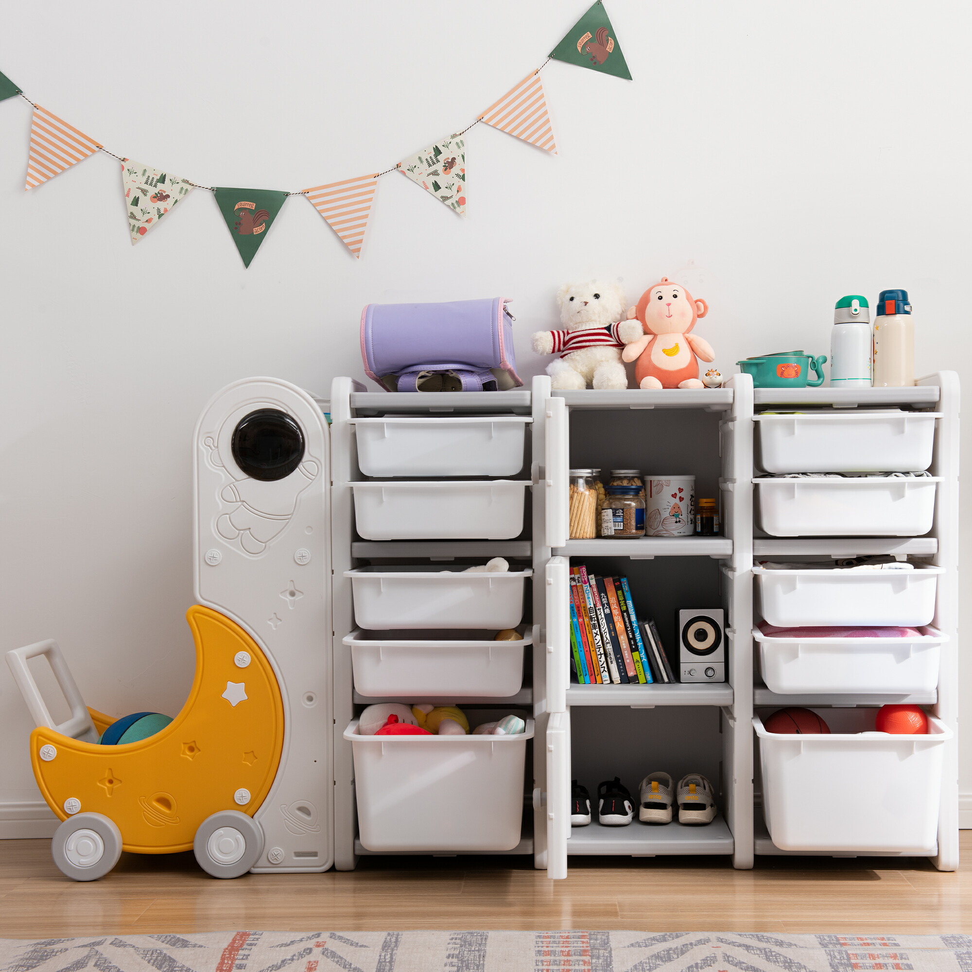59 以上節約 おもちゃ収納 大容量 絵本棚 絵本ラック 収納 おもちゃ箱 引き出し 玩具箱 おしゃれ 収納ケース ボックス お片付け キッズ収納 子供用 子供部屋 組立カンタン 入園 キッズ 女の子 男の子 送料無料 新生活 出産祝い Fucoa Cl