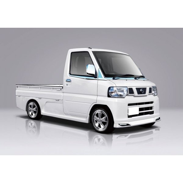 楽天市場 軽トラ 日産 クリッパー 三菱 ミニキャブトラック ドアカバー R L メッキ カスタム パーツ バンデット3