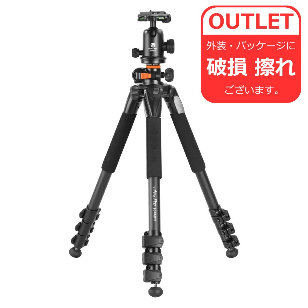 【公式】【アウトレット】ALTA PRO 264ABN 4段アルミ三脚 自由雲台 一眼レフカメラ アルカスイス互換 オーバーヘッド三脚 VANGUARD バンガード｜バンガードワールド