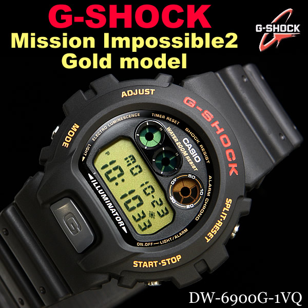 【楽天市場】G-SHOCK 腕時計|カシオ 超人気 不朽の名作！TEH 三つ目！機能満載！クールで男らしい腕時計 DW-6900G-1：LAD