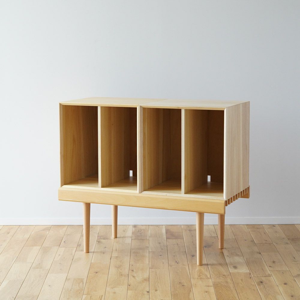 【在庫あり】826STANDARD UNIT84cm ローボードKセット ウッドレッグ [B1B1S2SW] ナチュラル｜vanilla店