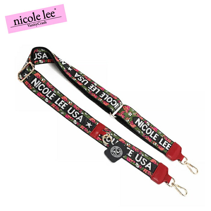 nicolelee ニコールリー SHD7814 ROSA FLOWER マルチスマホストラップ 携帯ストラップ スマホストラップショルダー 海外 レディース バッグ 鞄 大容量 高見え ヴィーガンレザー デザインバッグ 個性的 アメリカブランド 20代 30代 40代 50代 60代