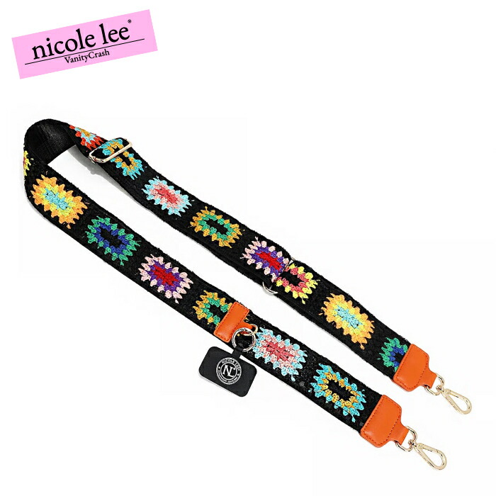 nicolelee ニコールリー SHD7821 CALI CROCHET 多用途マルチストラップ 携帯ストラップ スマホストラップショルダー 海外 レディース バッグ 鞄 大容量 高見え ヴィーガンレザー デザインバッグ 個性的 アメリカブランド 20代 30代 40代 50代 60代
