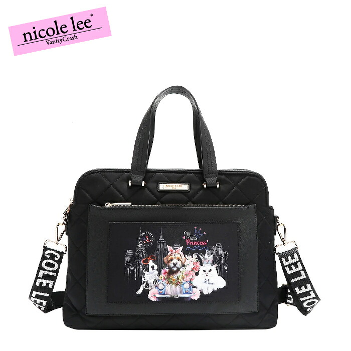 nicolelee ニコールリー PRT17118 FAMILY YEARBOOK キルティングブリーフバッグ ハンドバッグ ショルダーバッグ デザインバッグ 書類 PC 仕事 A4 お洒落 レディース バッグ 鞄 高見え 大容量 ヴィーガンレザー 個性的 アメリカブランド 数量限定 20代 30代 40代 50代 60代